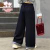 FULOMI Girls' 2026 Spring Fashion Korean Casual Loose Long Pants