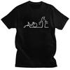Men Funny La Linea Bike Amazing T Shirt Short Sleeved Cotton Tshirt Unique T-shirt Animation Comedy Tee Top Oversized Streetwear