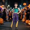 Girl Pop Singer Halloween Costume Stage Performance Outfit Vibrant Print Cosplay Attire Dress Up Costume for Parties