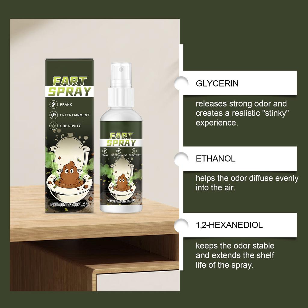 50ML Novelties Liquid Fart Gag Prank Joke Spray Can Stink Bomb Smelly Stinky Gas
