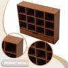 1/12 Display Cabinet Miniature Furniture Model Scenes Realistic Mini Organizer, Showcase with 12