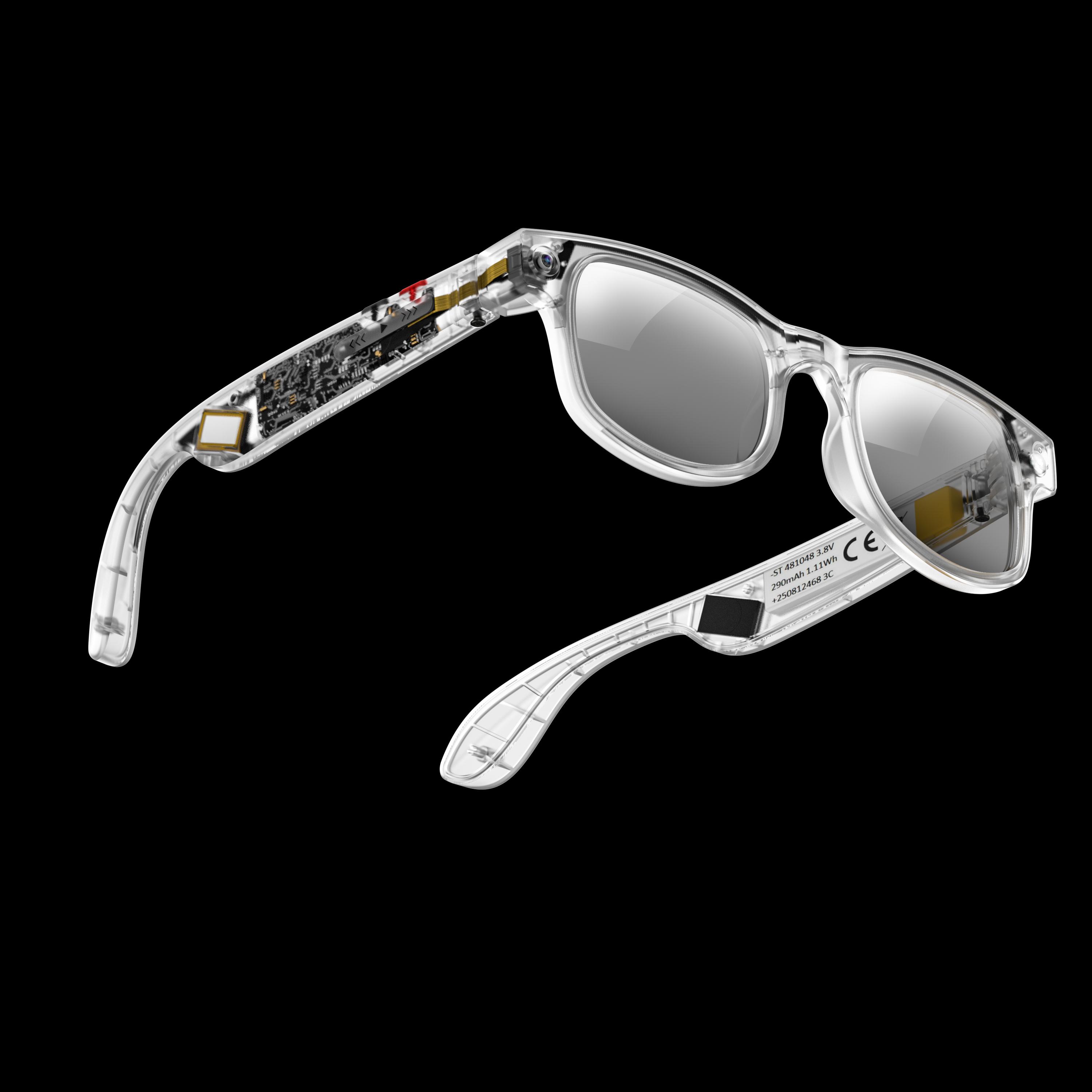 

Розумні окуляри AIMB-G2 з Bluetooth-дзвінками, голосовим помічником зі штучним інтелектом для фото- та відеозйомки, лінзами, що змінюють колір та захищають від синього світла 3pairs of lenses