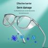 Lightweight and Stylish TR90 Large-frame Glasses with Anti-blue Light, Anti-fog, Anti-pollen, and UV Protection for Myopia.