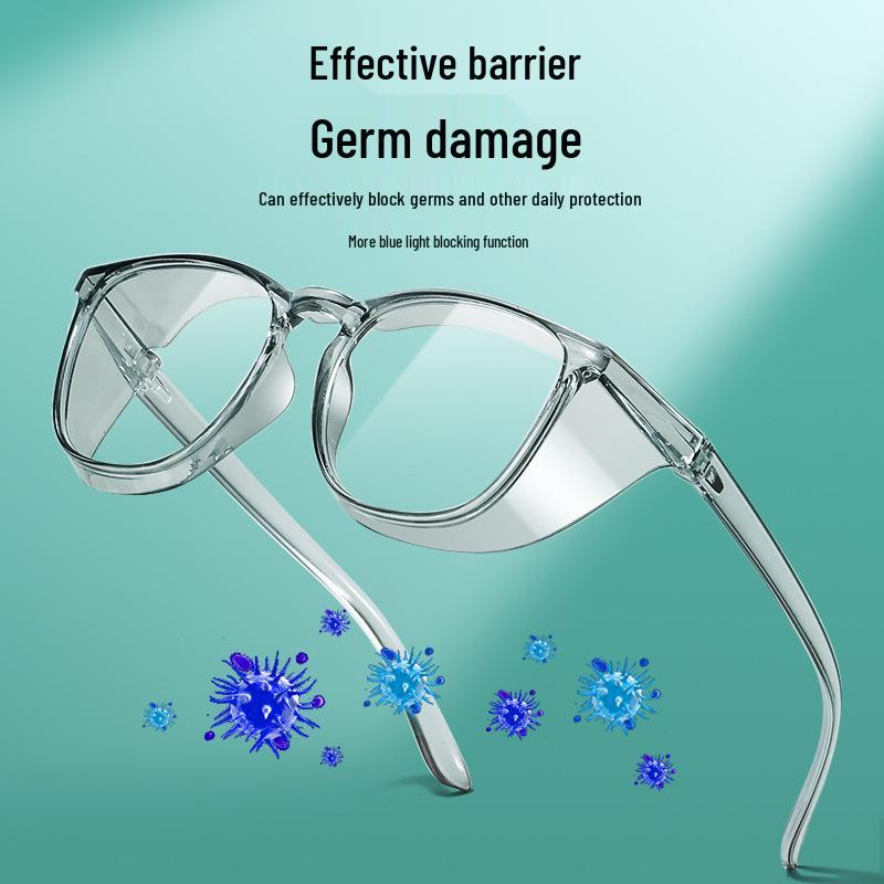 Lightweight and Stylish TR90 Large-frame Glasses with Anti-blue Light, Anti-fog, Anti-pollen, and UV Protection for Myopia.