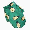 Cute Print Sweatshirt in Green Pineapple M