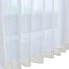 100cm breit x 133cm lang, flammhemmend, doppel Falten, Spiegelspitzenvorhänge, 2er-Set, mit flammhemmendem Etikett, pk-3485w