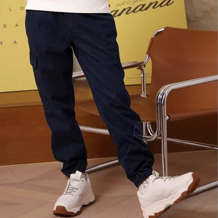 New MLB New York Yankees Jeans Unisex Marine Blue 3ADPEC124-50N