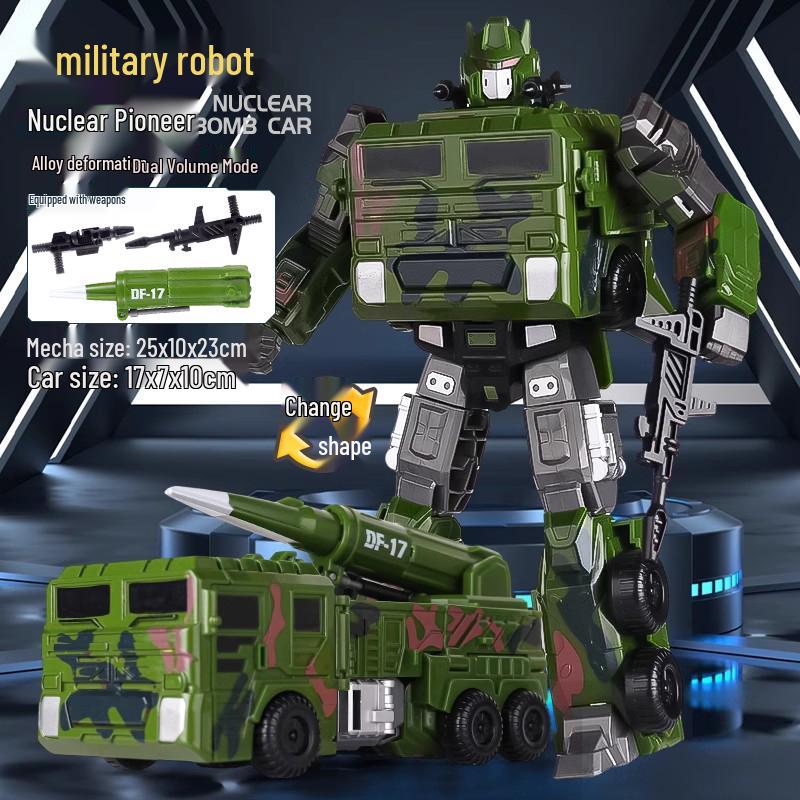 Kirin King Transforming Mecha Car: Large-Scale Educational Robot Toy for Kids