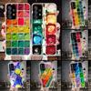 Waterverf Set Verfpalet Schilderdoos Telefoonhoesje Voor Samsung Galaxy A13 A14 A15 A16 A17 A53 A54 A55 A56 A57 A33 A34 A35 A36