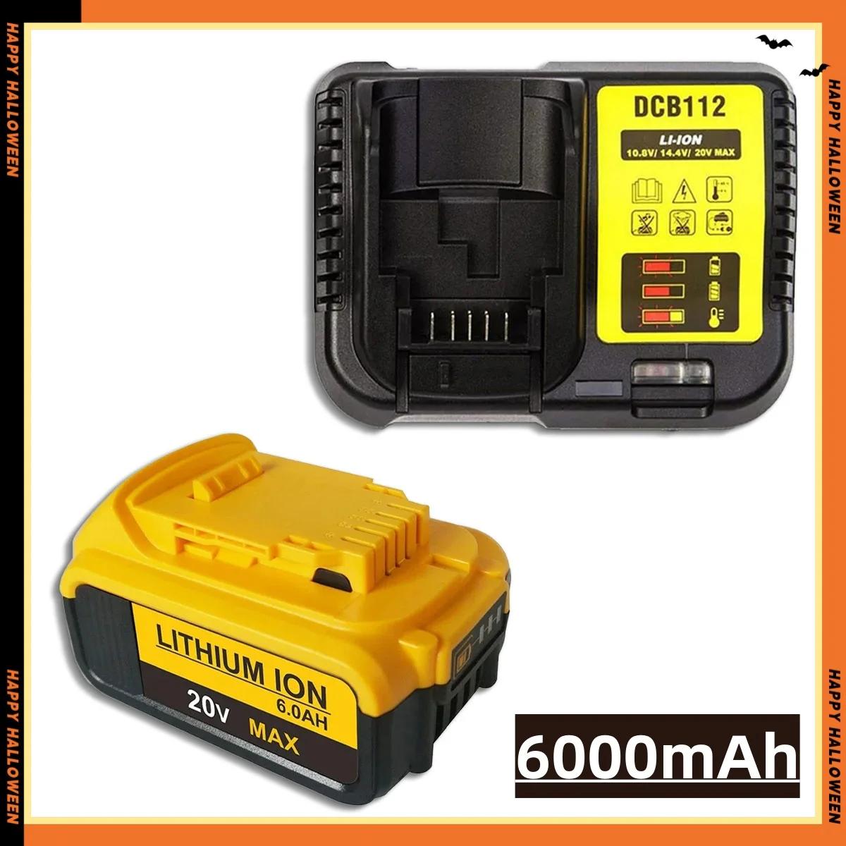 

Для Dewalt 18 В/20 В аккумуляторные электроинструменты аксессуары электроинструменты, литиевая батарея замена DCB200 DCB184 серии + зарядное устройство