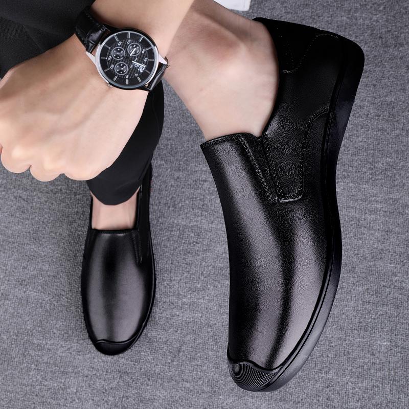 Fashion Mens Slip on Shoes Mens Loafers Shoes Luxury Genuine Leather Casual Shoes Driving Moccasin Men Soft Wedding Party Dress Shoes