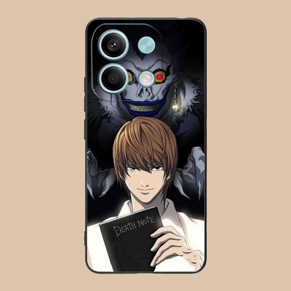 Death Note Kira Light Mobile Phone Case for POCO M7 M6 M5 M4 M3 X7 X6 X5 X4 X3 Pro GT 5G Colorful Printing Cover Cover Luxury