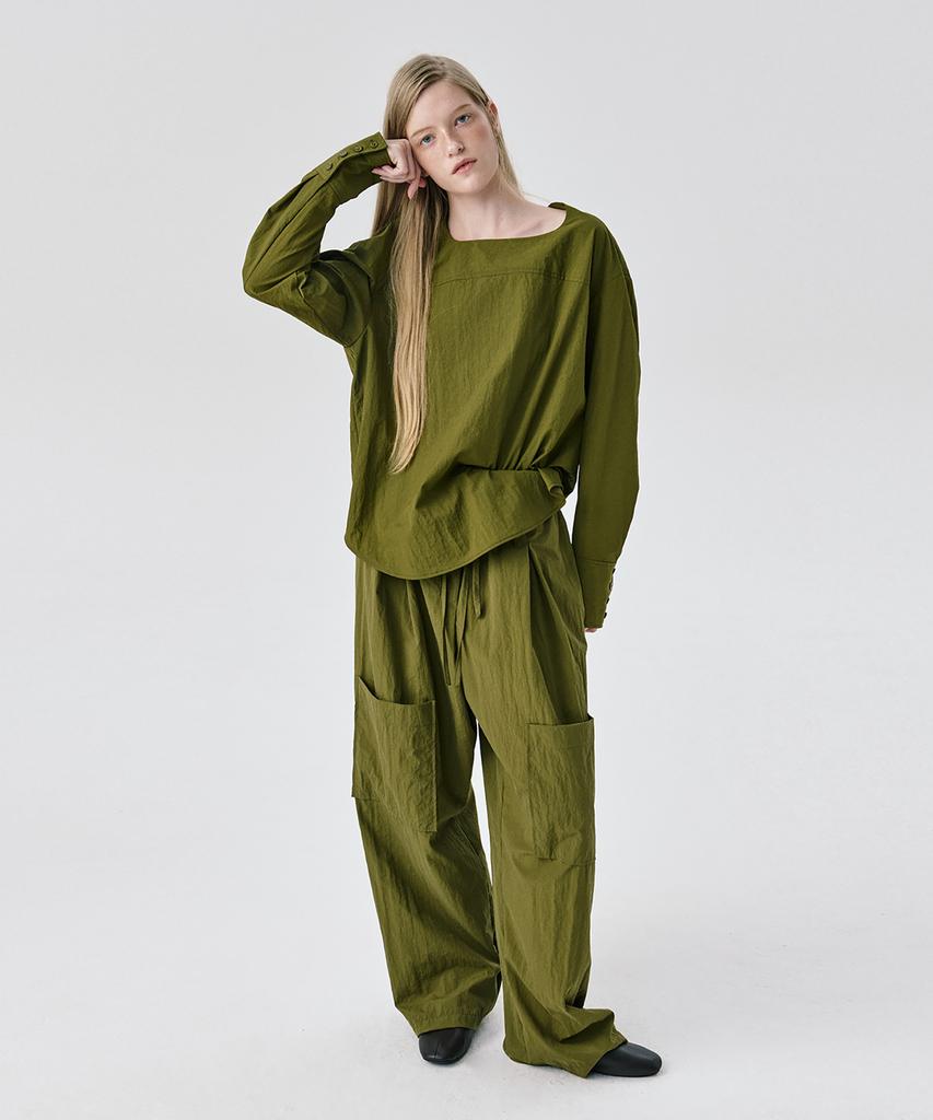 WNDERKAMMER String Tunnel Pants_Khaki