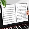 1 Stück A4 Notenmappe Blendschutz Violinschlüssel Design Notenaufbewahrungsbuch Transparente Tasche Klavier Gitarre Musik Organizer