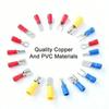 280pcs Multicolor Wire Terminal Tinplate OT Type Cold Pressure Terminal Set Binding Post Round Lug Circular Crimping Terminal