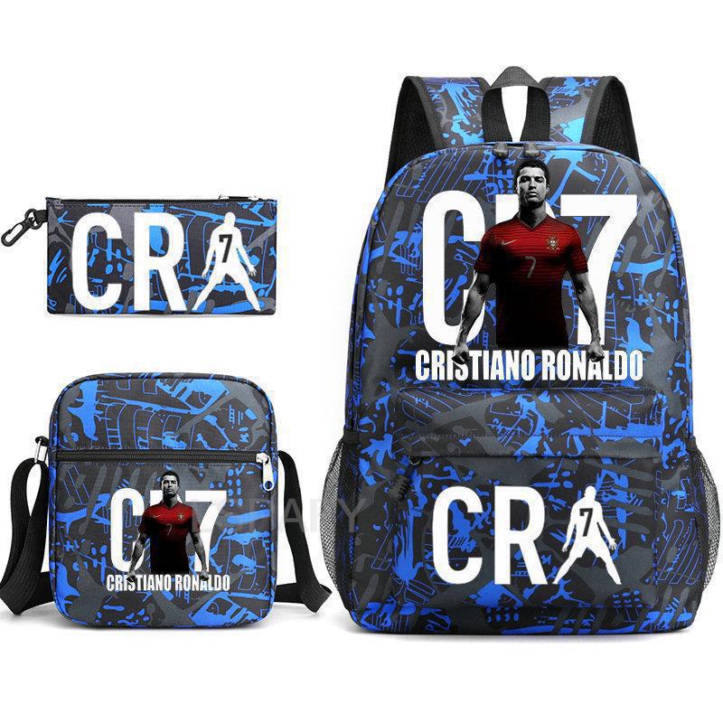 3-delige Schoolrugzakset voor Studenten Grote Capaciteit Oxford Stof Schooltas met Schouderband en Etui 3 piece set