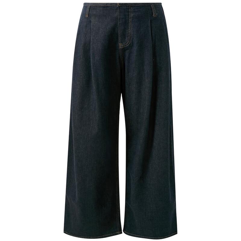 Sancai 2025 Autumn Retro Loose Wide-Leg Denim Jeans