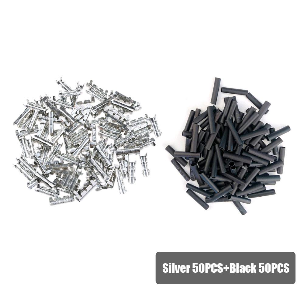 50PCS 453 U-shaped Terminal Tab Cold Inserts Connectors Cold Terminal Small Teeth Fascia Terminal 0.3-1.5mm2 Car Accessories