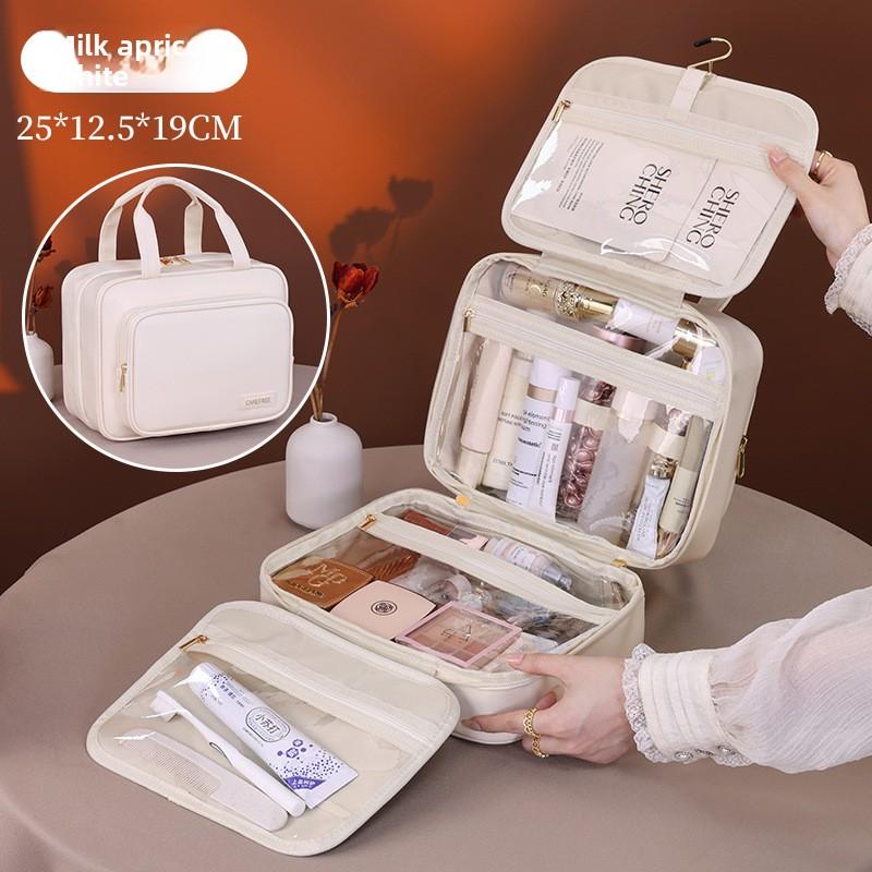 Multi-layer Hanging Cosmetic Bag Portable High-end Travel Transparent Waterproof Large-capacity Cosmetic Storage Bag