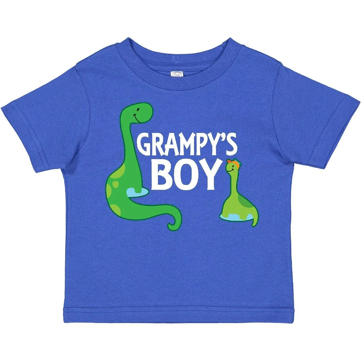 Inktastic Grampy s Boy Grandson Dinosaur Toddler T-Shirt Grampy Grandchild Boys 100
