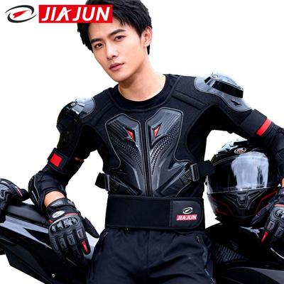 Adult Dual-Layer Shoulder Armor Motorcycle Riding Jacket Off-Road Protection Abrasion-Resistant Motorbike Gear