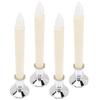 4Pcs Lights Flameless LED Flickering Candles for Wedding Christmas Holiday Party Romantic Decor