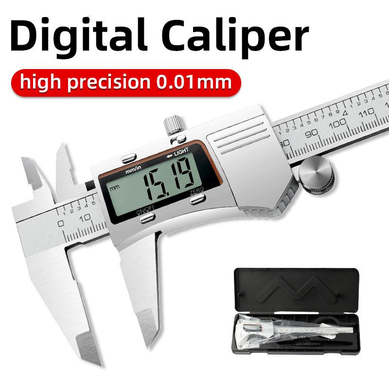 Electronic Ruler Portable Digital Pachometer New Professional Metal Vernier Caliber Woodworking Measuring Tools