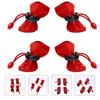 Winter Dog Boots 8 Pcs Non-Slip Paw Protection For Dogs In Cold Weather With Traction Features