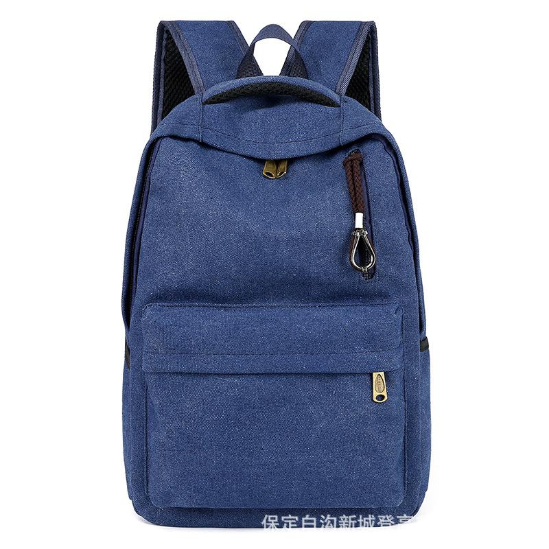 

Retro men s denim casual backpack computer bag 30*13*44cm темно-синий
