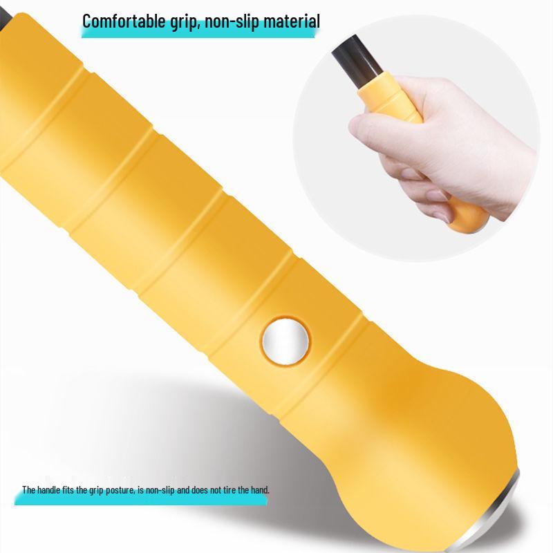 Upgraded Heavy Duty Aluminum Alloy Putty Knife with Thick Black Blade for De-gluing Floor Tiles and Kitchen Use