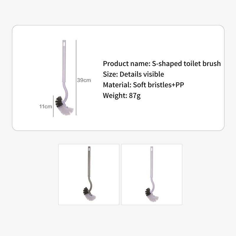 Perie de toaletă Accesorii pentru casă Instrumente de curățare baie Curățați peria de toaletă fără colțuri moarte Montat pe perete de uz casnic