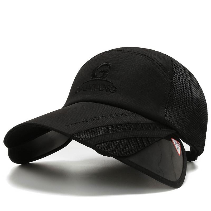 

New pull-out baseball cap outdoor summer visor breathable cap versatile sun hat Adjustable