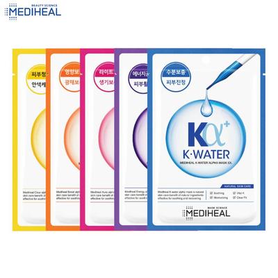 Alpha veido kaukė EX rinkinys, (Skaidrus, Stiprinantis, Aura, Energija, K Vanduo), 23 g. x 5 vnt. / 10 vnt. - Korėjos odos priežiūra