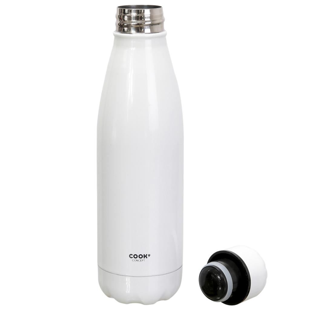 Les Trésors De Lily [A1726] - Designová termoska 'Pure' bílá - 25x6 cm (500 ml)