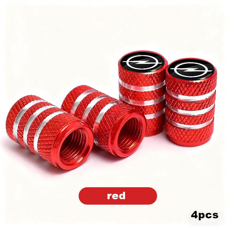 4pcs Car Tire Valve Stems Cap Aluminum Tyre Wheel Stem Air Valve Cover Airdust For Opel Insignia Astra Antara Meriva Zafira H G