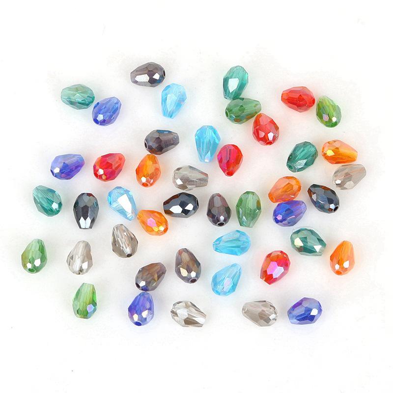 65 Teardrop Glass Beads for DIY Jewelry: Bracelets & Earrings Accessories
