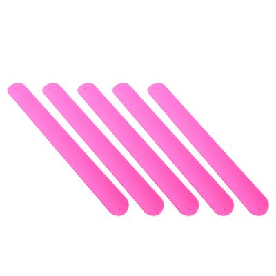5Pcs Silicone Slap Bracelets Solid Colors Kids Wristbands Party Favor Gifts Slap Bands for Festivals Birthdays Dance