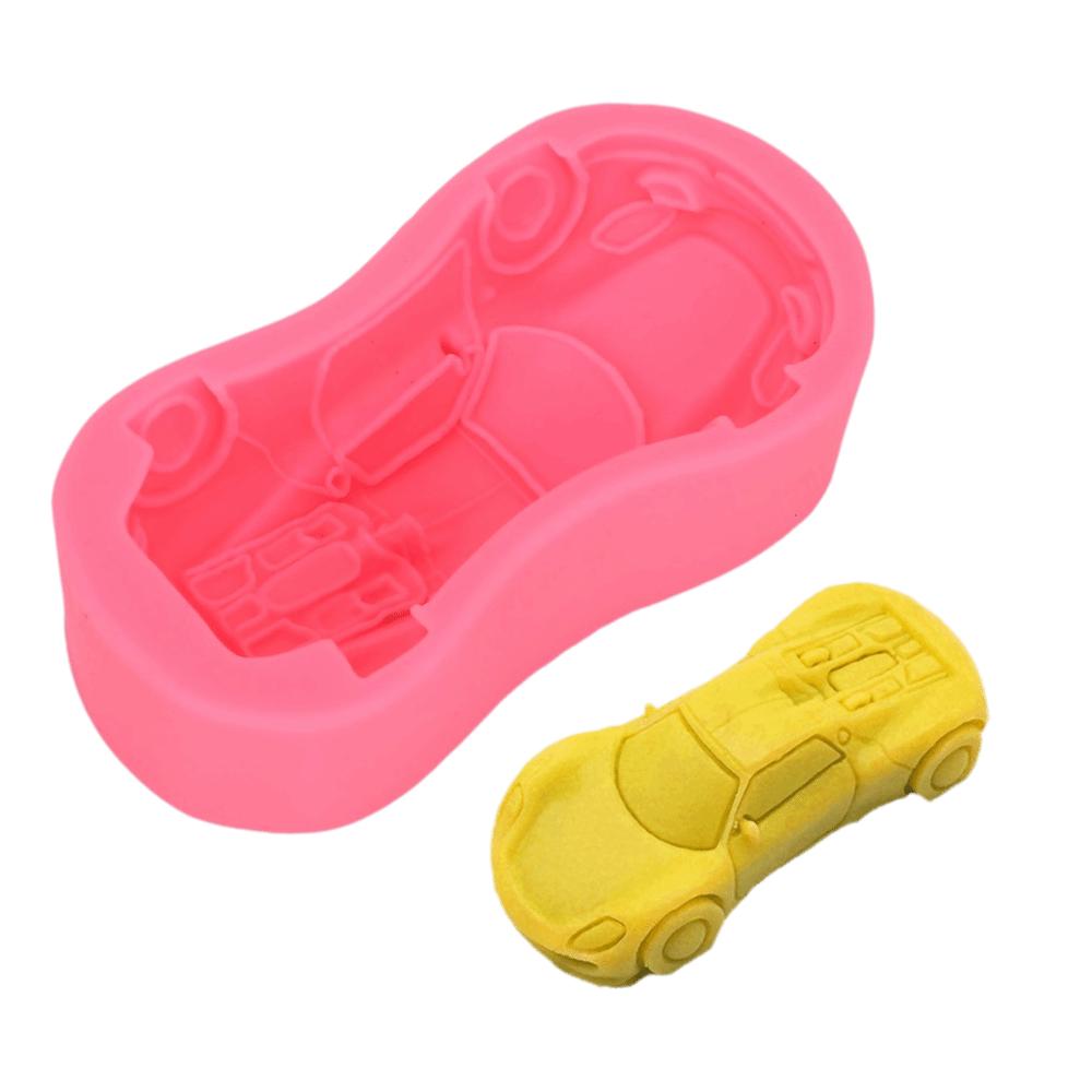 1pcs Non-Stick Design Silicone Cake Mold 3D Shape 3D Fondant Mold Racing Car Mold For DIY Crafts