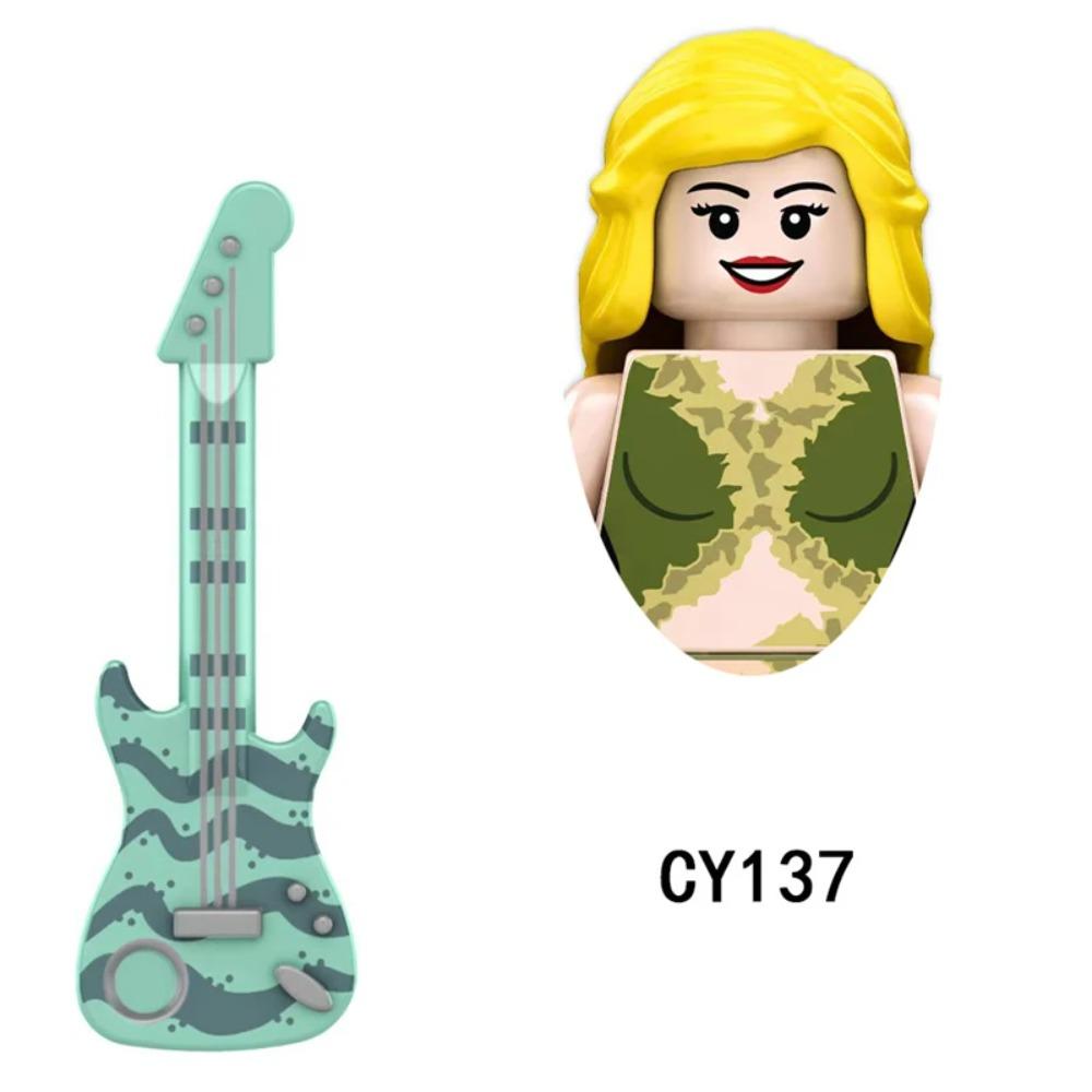 LG1015 Girls Building Blocks Famous Assemble Bricks Princess Mini Dolls Action Figures Kids Cute Kawaii Toys for Christmas Gifts