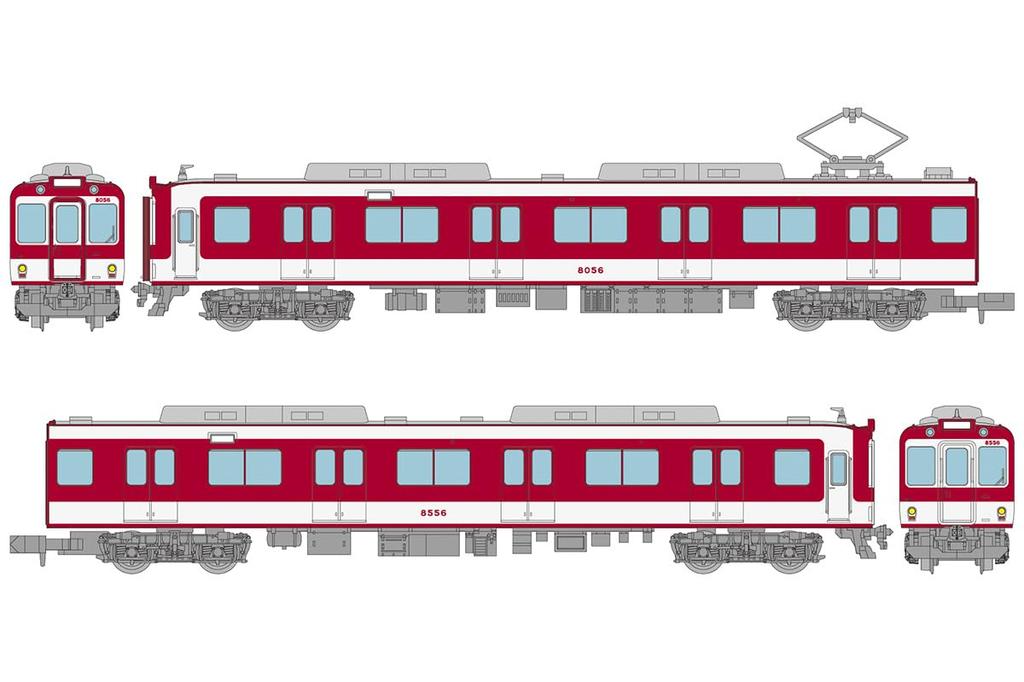 TOMYTEC Railway Collection Tetsuro Kintetsu 8000 Series Early Car Transitional Paint Set B Diorama Supplies 337300 2-Car