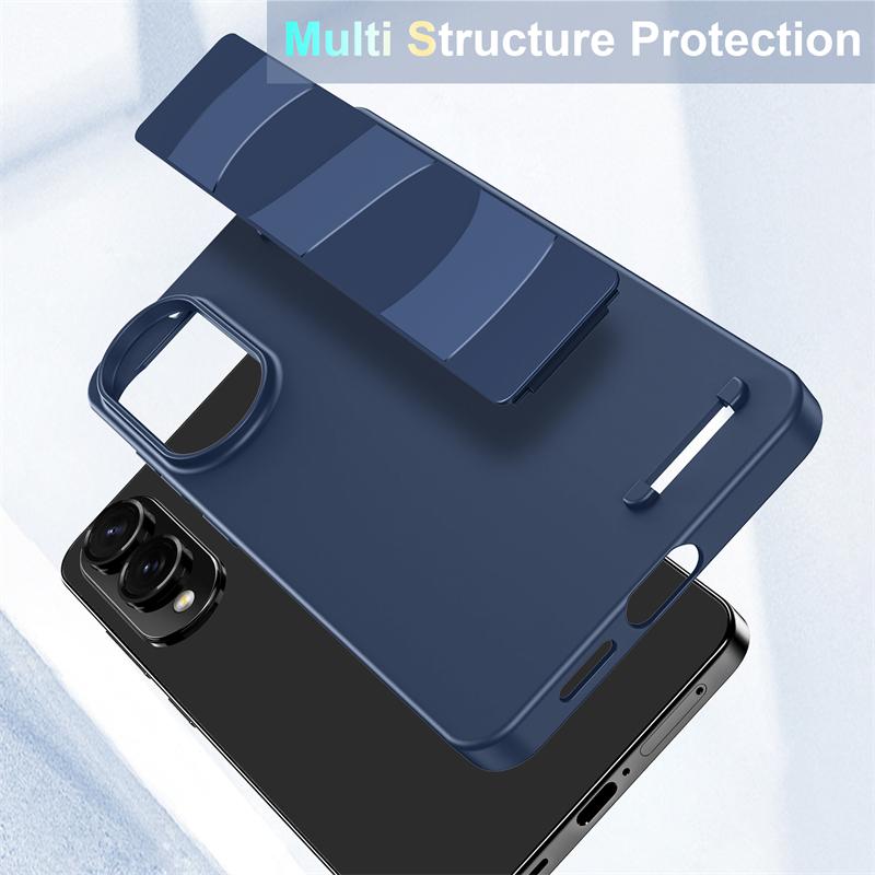Ultra Thin Frosted Hard PC Silicone Elastic Wristband Phone Case For Samsung Galaxy S25 Edge S24 S23 Ultra Plus Shockproof Cover