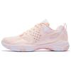 Li Ning Halberd TD Badminton Shoes Women's Low Top Neon Orange Pink/Standard White AYTQ012-4