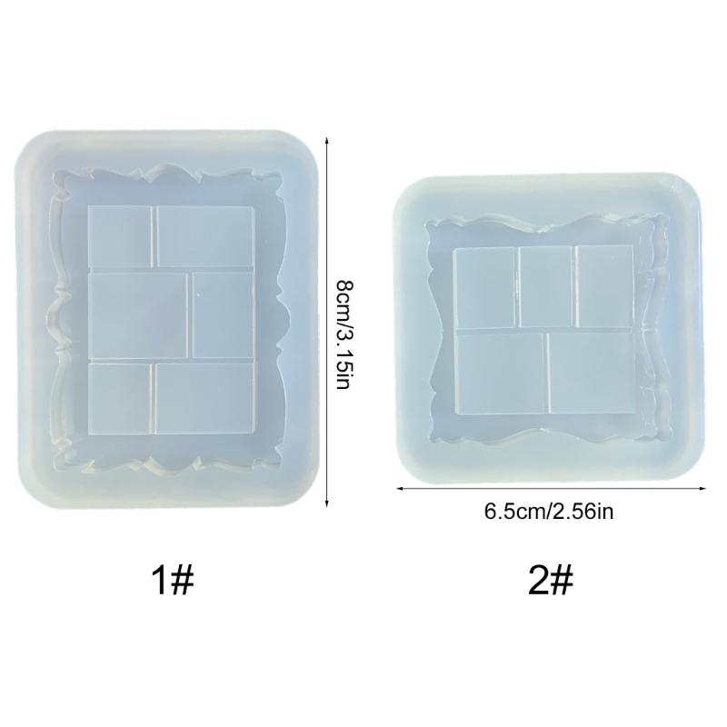 Silicone Mold for Crafting Custom Photo Frame Easy To Clean Frame Quicksand Mold Flexible Moulds for Craft Enthusiasts