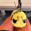 Bee Figure Bag Charm Cute Yellow Animal Pendant Mini Display Ornament Game Movie Inspired Gift