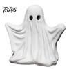 Hollow Sculpture for LED Halloween Ghost Figurine, Spooky Cute Statue, Retro White Statue Ornament Home Tabletop Fireplace Party Decorations Aesthetic
