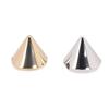 100PCS Conical Rivets Flat Back Cone Shaped Spike Studs for Clothing Decoration and Craft Projects 50 Gold 50 Silver 10x8mm