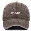 Retro Dad Mom Embroidery Baseball Cap Washed Cotton Adjustable Couple Cap Sunscreen Hats For Man Women