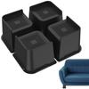 Square Design Furniture Risers 4 Inch Height Heavy Duty Risers  Chair Leg