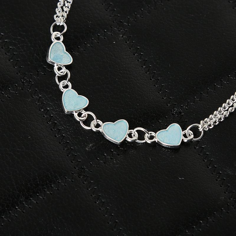 

Модные светящиеся браслеты с подвеской в виде сердца для женщин, запястье, панк, уникальный дизайн, ювелирные изделия, подарок девушке A