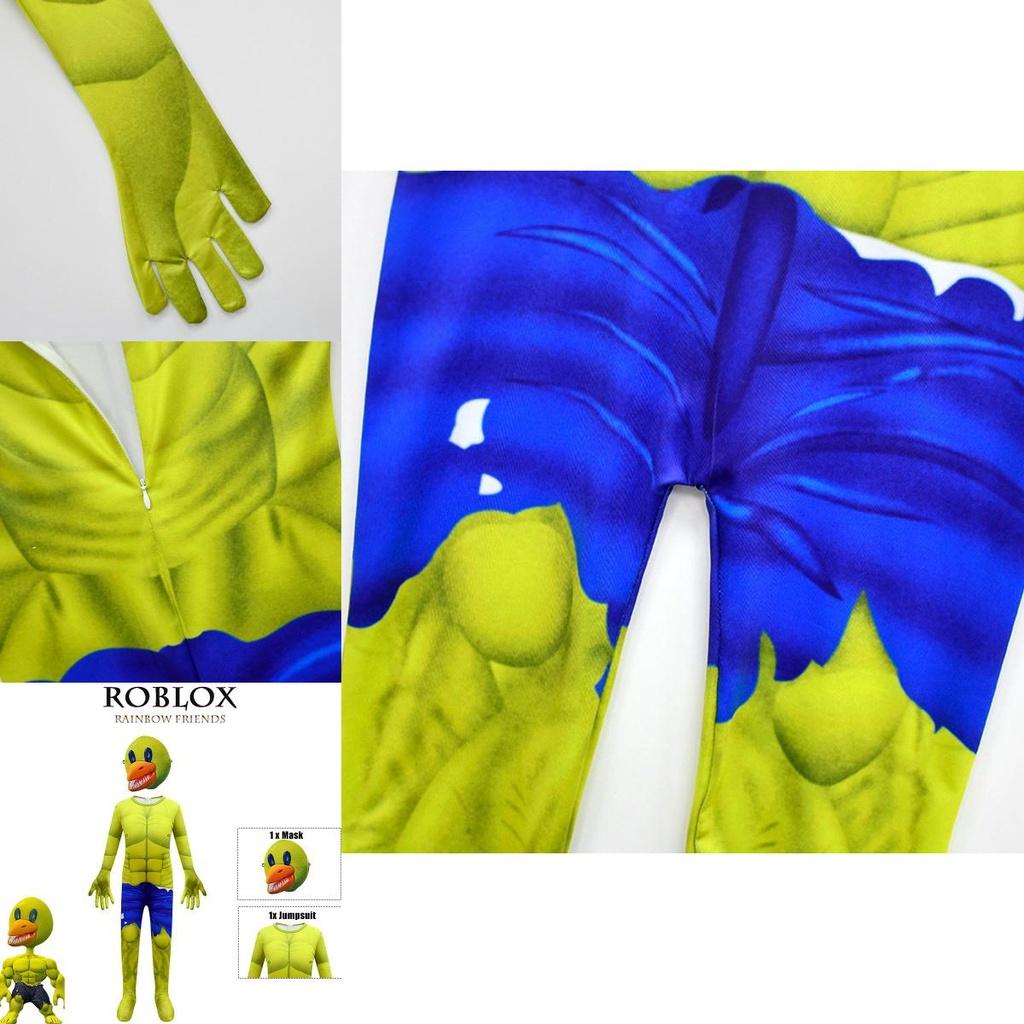 Roblox Rainbow Friends Cosplay Kostüm Jumpsuit für Kinder Perfekt für Halloween und Rollenspiele